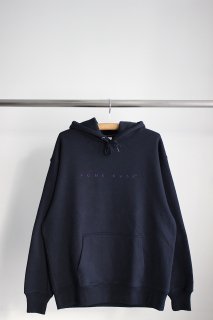 HOME BASE / LOGO EMBROIDERED PULLOVER HOODIE / NAVY ×D.PURPLE