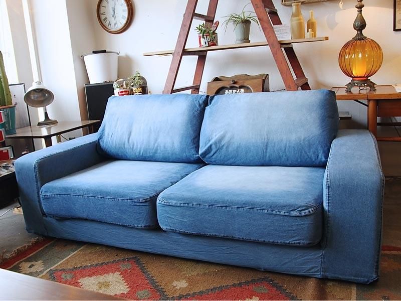 journal standard Furniture FRANKLIN SOFA 2P DENIM - イーズアンティーク