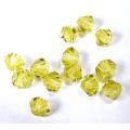 プレシオサ bicone 4mm アシッドイエロー 30粒