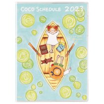 2023年　ココちゃん　マンスリー手帳　A6サイズ　ソフトカバー　ボート.