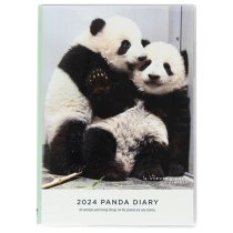 2024年　パンダ　ウィークリー手帳　B6サイズ　ソフトカバー