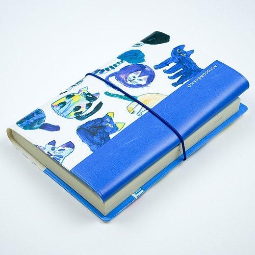 aoneko① ブックカバー ペンギン・ブックカバー - バッグ 革鞄 革小物 永嶺康紀 OZIO