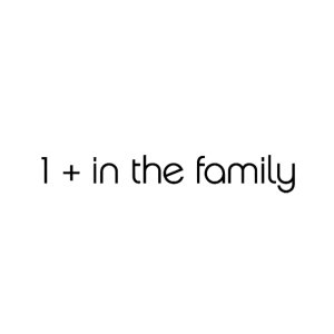 1 + in the family logo
