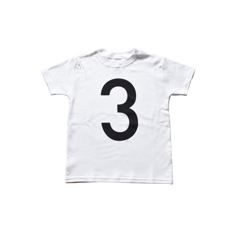 【エラー品在庫限り】The Wonder Years Number T-shirt SS White No.3 img1