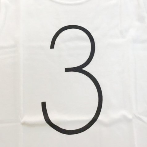 【エラー品在庫限り70%OFF!】The Wonder Years Number T-shirt SS White No.3