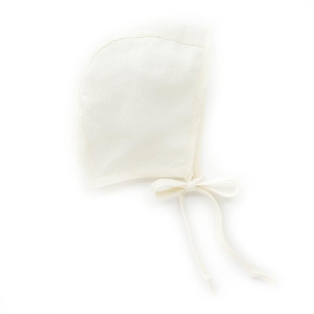 Briar ベビーボンネット / Basics bonnet Ivory Linen