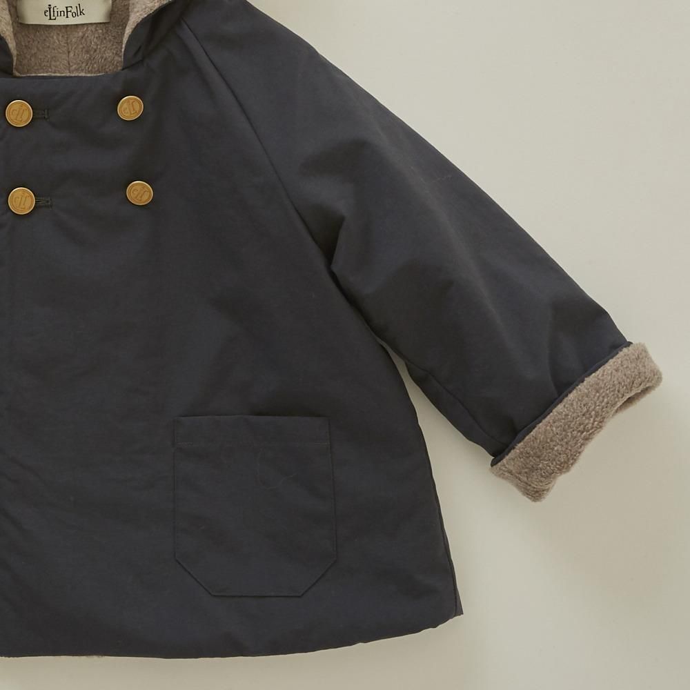 eLfinFolk Ӥȥ / elf coat charcoal gray img4