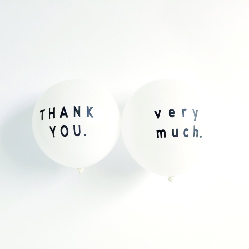 Balloon Thank you very much 5pcs img