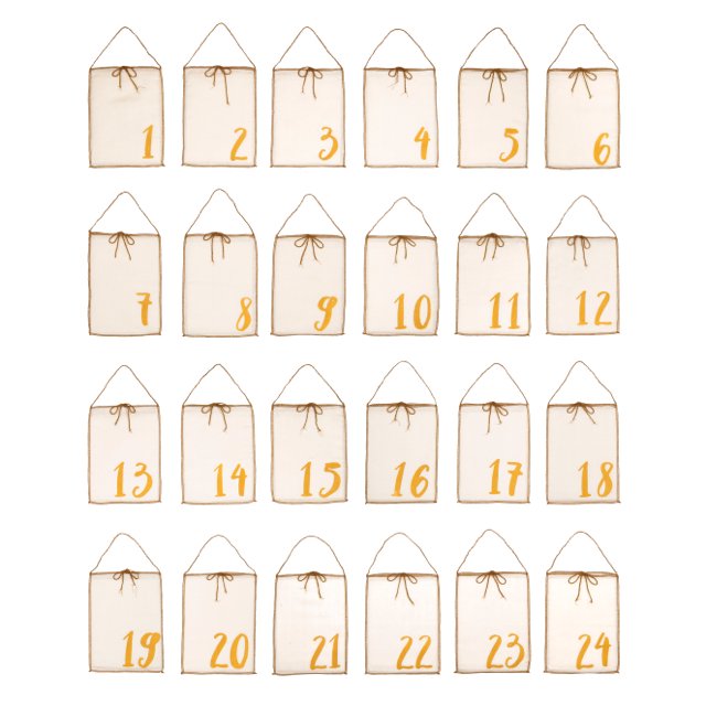 ɥ٥ȥ / Advent Calendar Gift Bags Natural img1