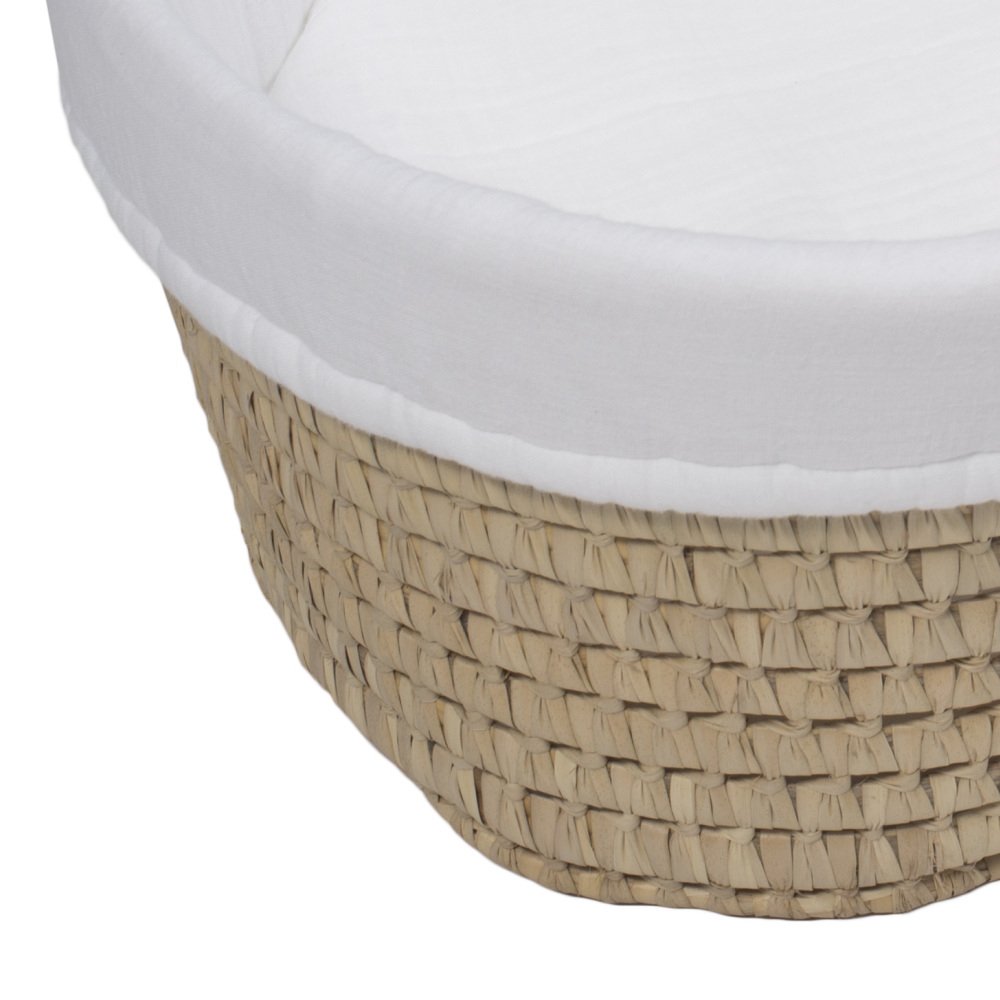 ϥ ͥ󡦥ޥåȥ쥹դ / moses basket + mattress + bed linen White img6