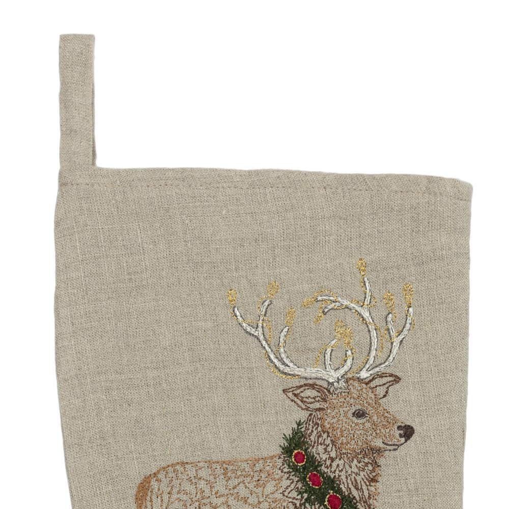 Coral&Tusk ���ꥹ�ޥ����å��� / Elk with Christmas Wreath Small Stocking img2