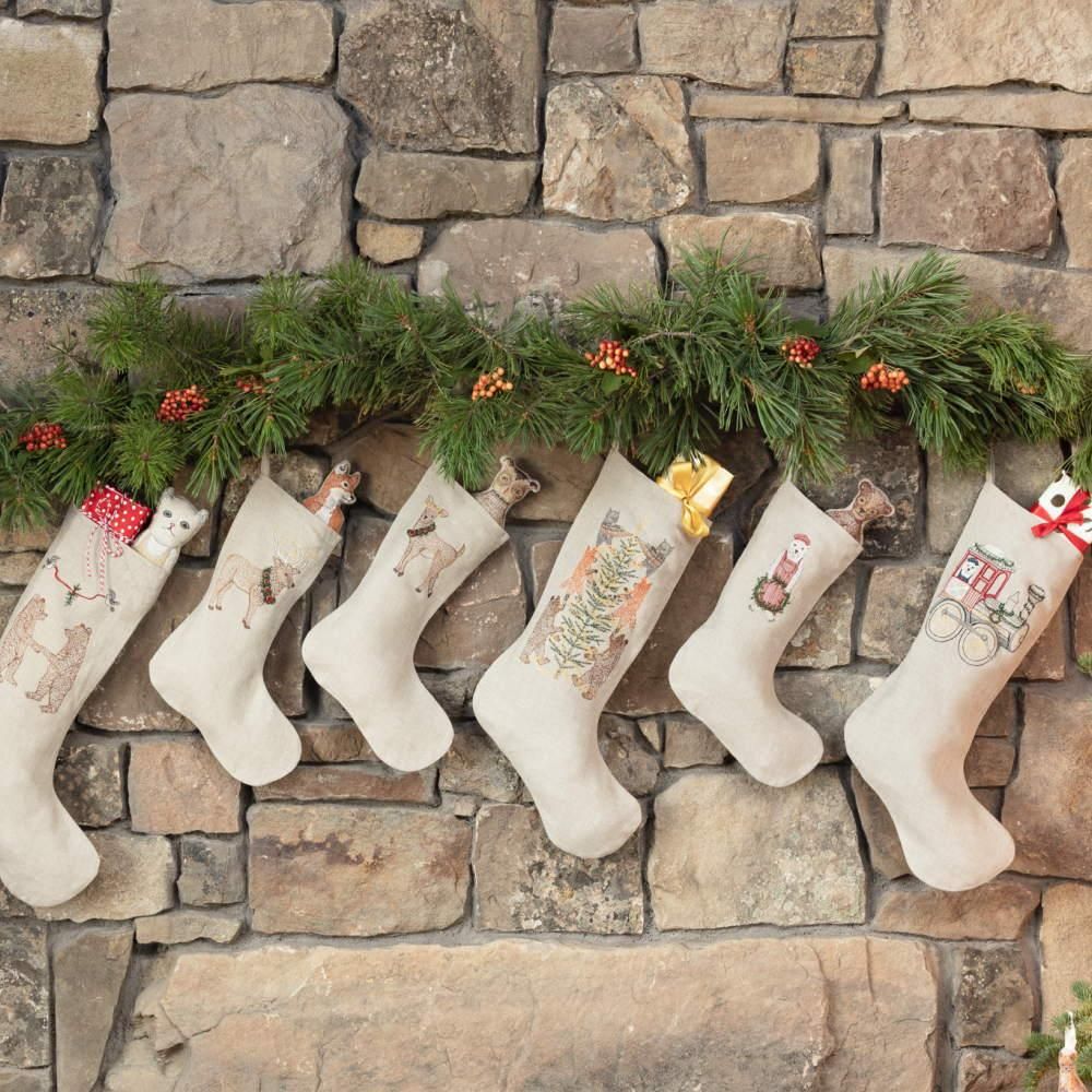 Coral&Tusk ���ꥹ�ޥ����å��� / Elk with Christmas Wreath Small Stocking img5