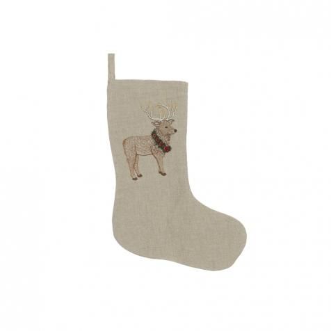 Coral&Tusk ���ꥹ�ޥ����å��� / Elk with Christmas Wreath Small Stocking