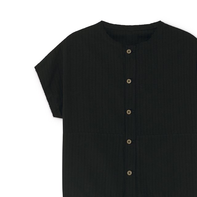 60%OFF!Crushed Cotton Shirt Black img8