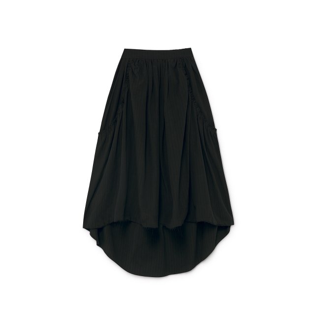 60%OFF!Crushed Cotton Skirt Black img7