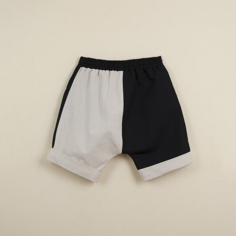 【50%→60%OFF!】Beige two-tone Bermuda shorts img2