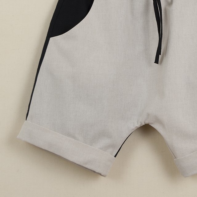 【50%→60%OFF!】Beige two-tone Bermuda shorts img4