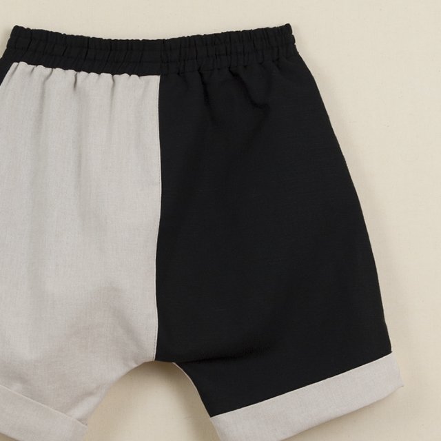 【50%→60%OFF!】Beige two-tone Bermuda shorts img6