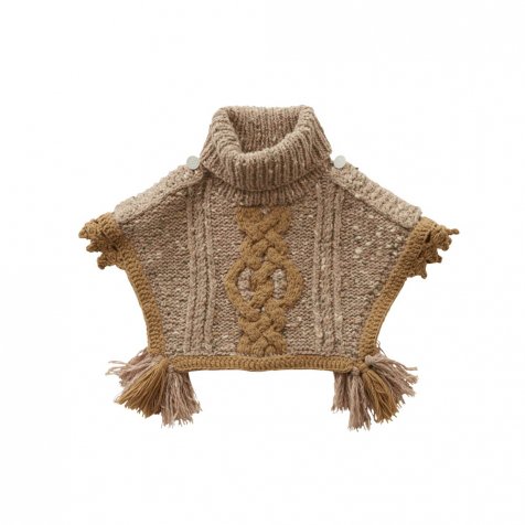 【30%→40%OFF!】handmade knit mantle pink