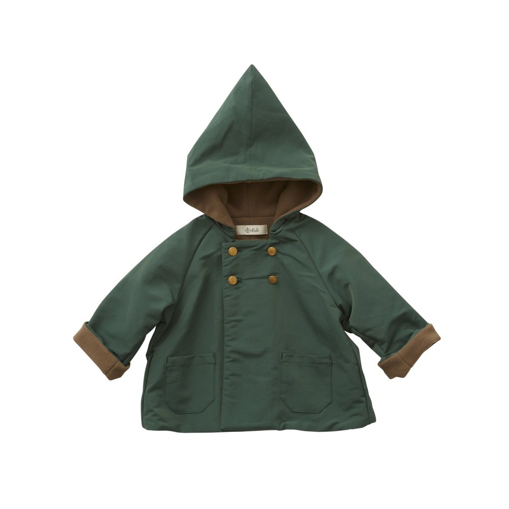 elf coat green cuccu-こども服と雑貨のセレクトショップ、クックです。