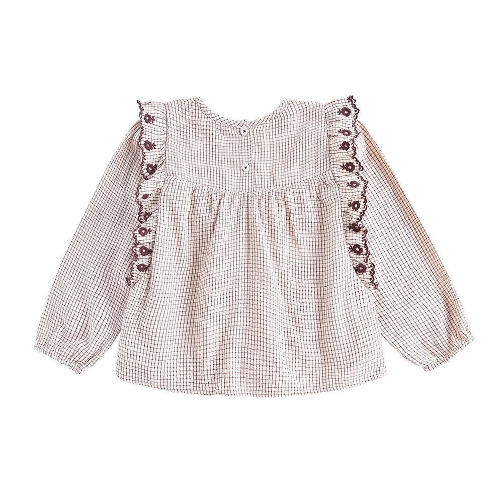 Louise Misha å֥饦 / Blouse Abalone Cream Check img2