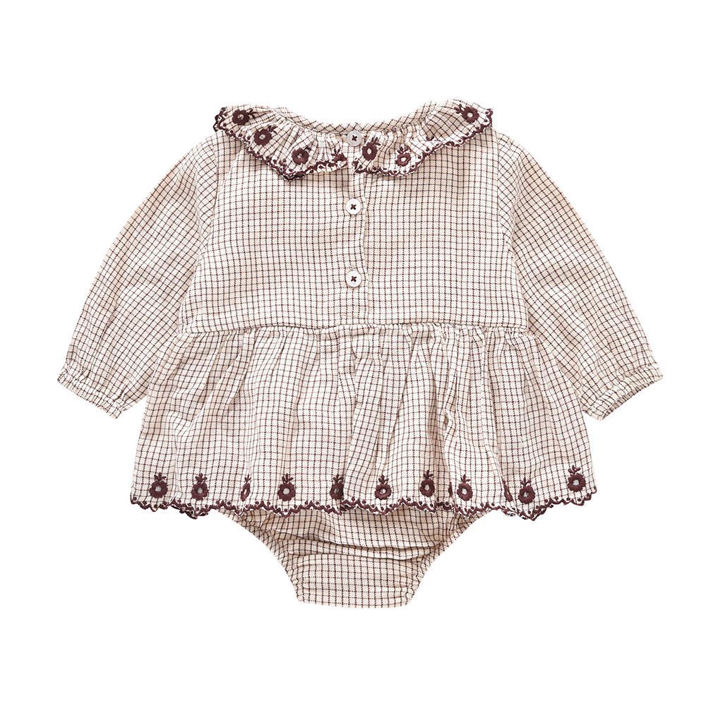【20%OFF!】Rompers Ghilena Cream Check img1