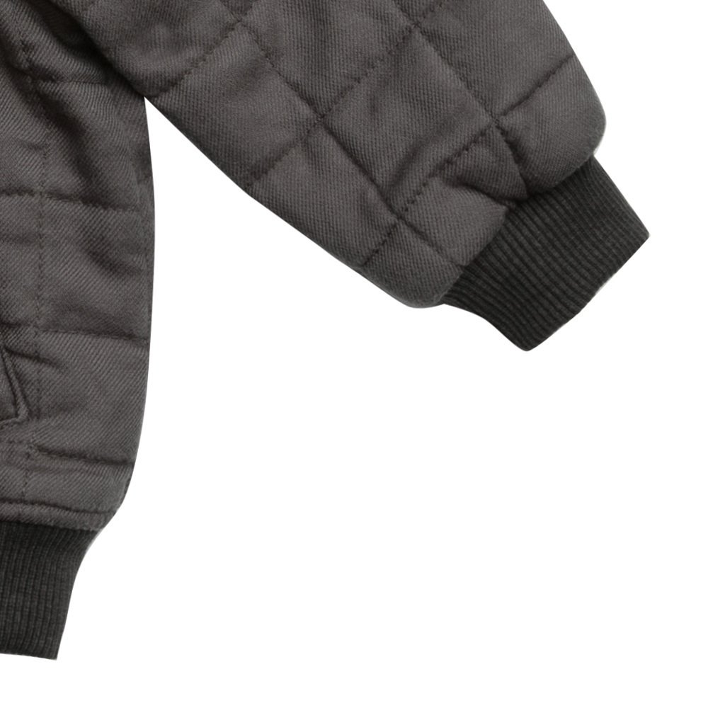 【20%OFF!】Quilted Bomber Jacket Charcoal img2