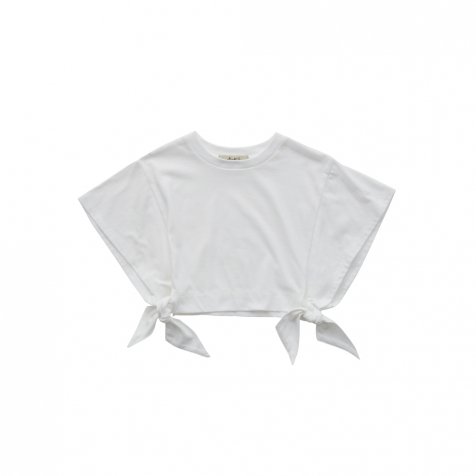 【SUMMER SALE 30%OFF!】Ribbon knot tops white
