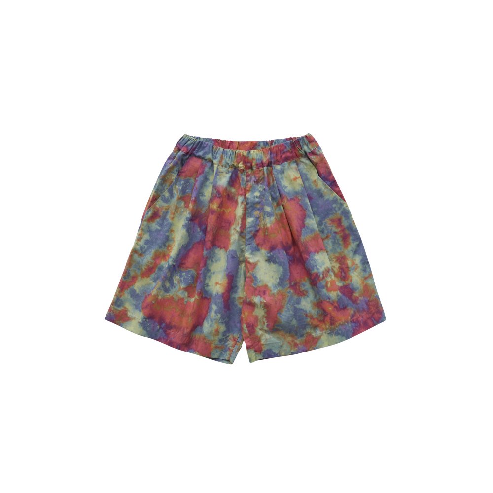 【SUMMER SALE 30%OFF!】Tie-dye wide shorts pink mix img