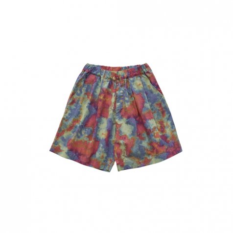 50%OFF!Tie-dye wide shorts pink mix