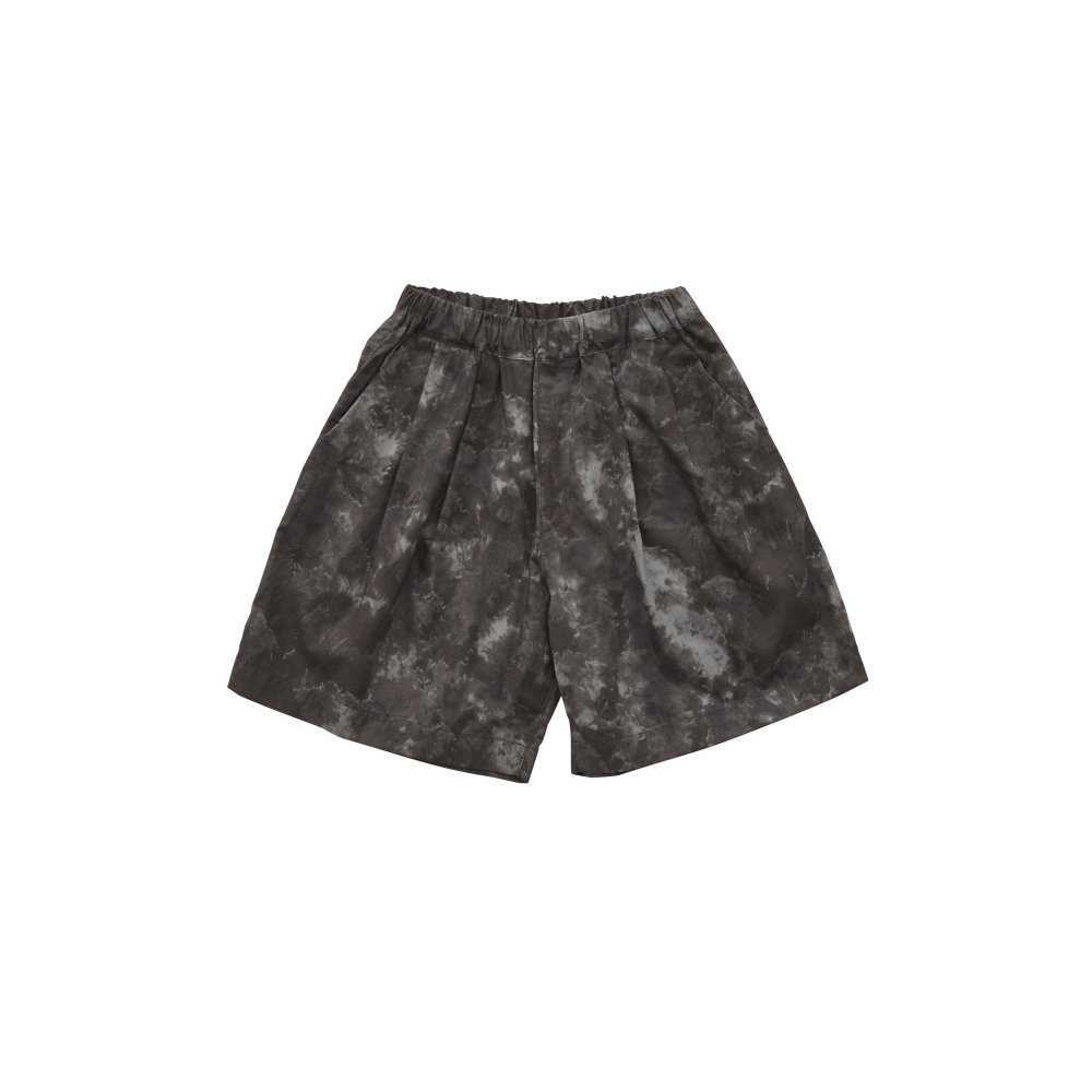 【SUMMER SALE 30%OFF!】Tie-dye wide shorts charcoal mix img