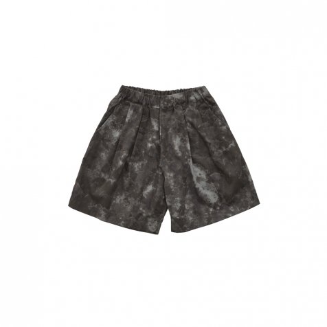 【40%OFF!】Tie-dye wide shorts charcoal mix
