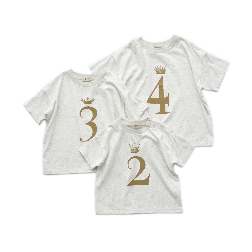 Number Tee for Birthday top ivory img