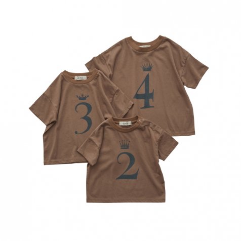 Number Tee for Birthday cocoa brown