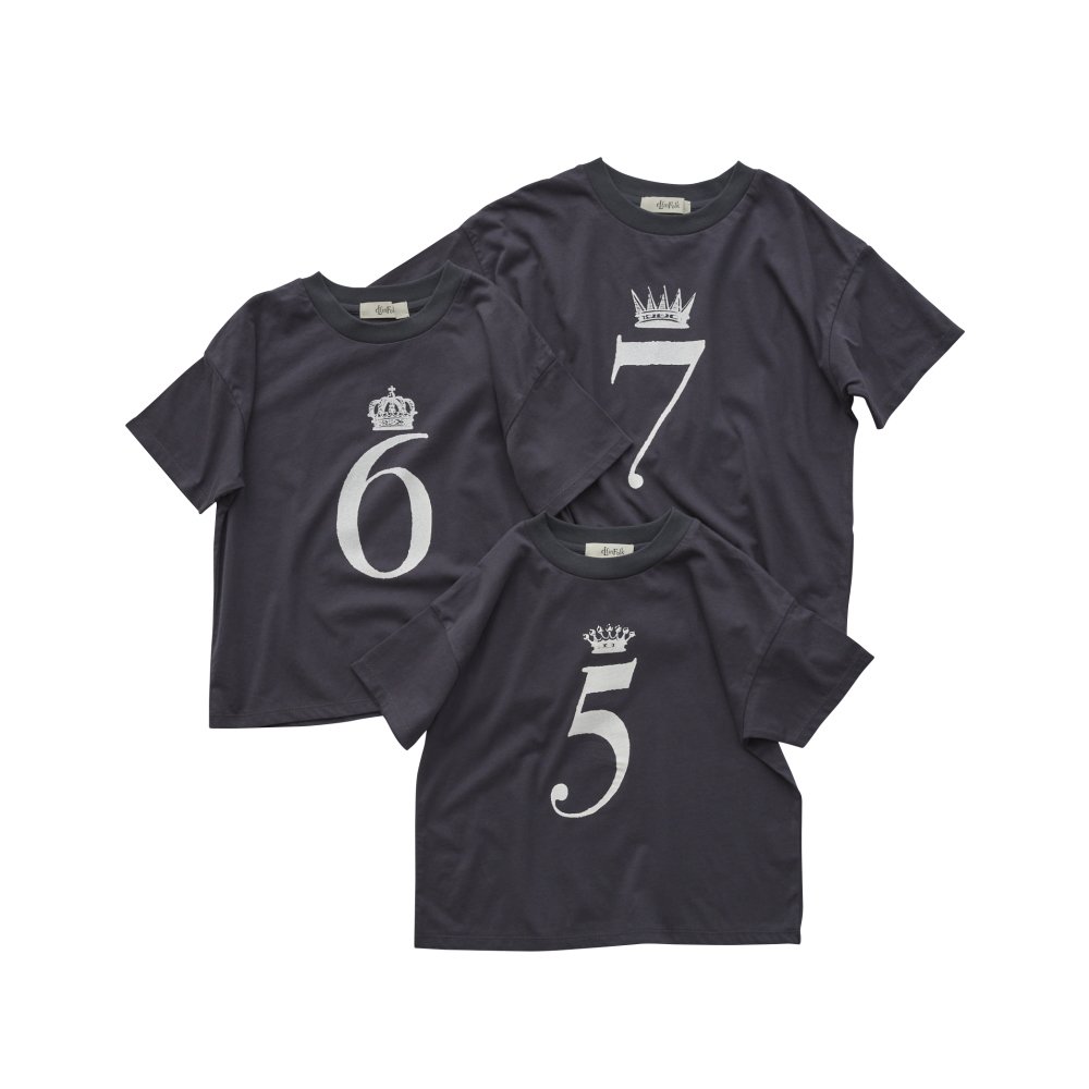 Number Tee for Birthday charcoal img