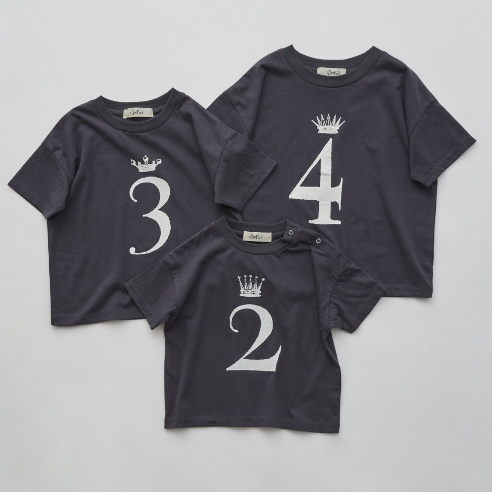 Number Tee for Birthday charcoal img4