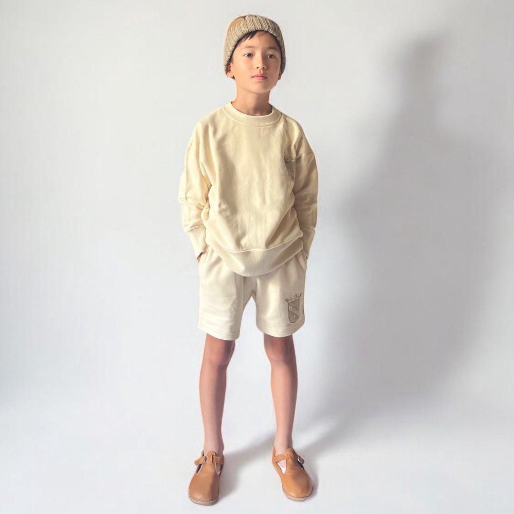 PEEP ZOOM キッズ革靴 / T-Strap Camel