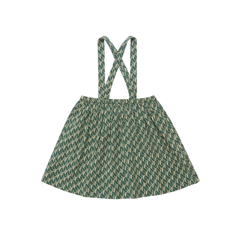 Aralia Skirt Emerald GEO print img