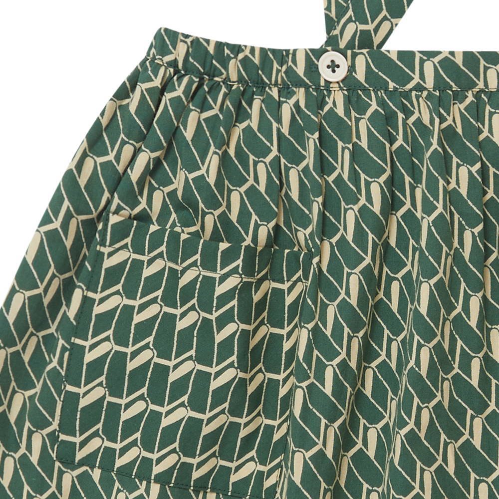 Aralia Skirt Emerald GEO print img3