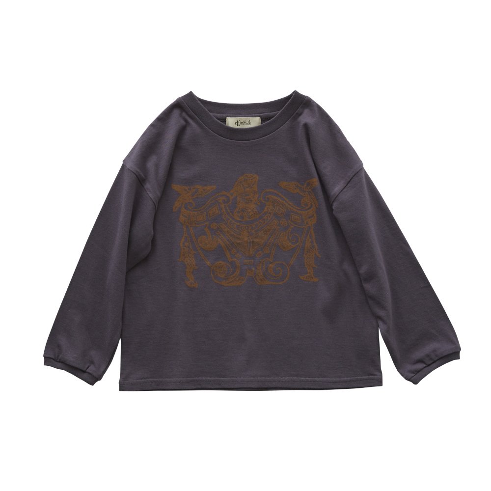 30%OFF!】Fox Knights emblem L/S Tee charcoal cuccu-こども服と雑貨のセレクトショップ、クックです。