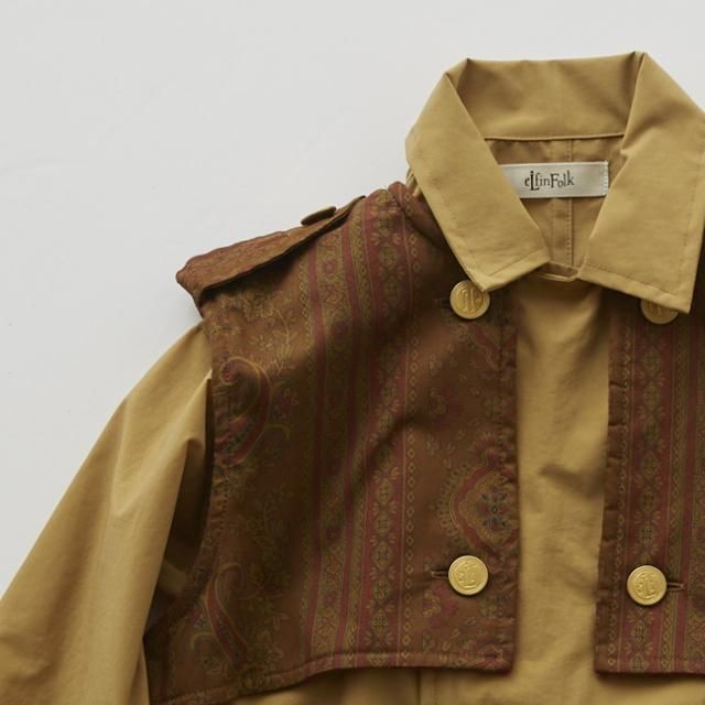 elfinFolk コート サイズ90 緑色 elfinFolk コート サイズ90 緑色
