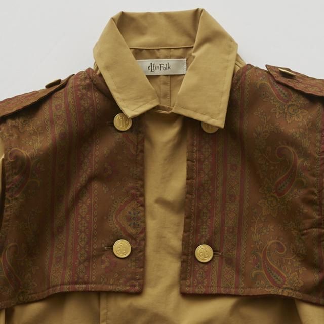 アウター eLfin Folk / elf coat eLfin Folk 25AW 〉eLf Coat / bluegray / 100 | 世界の子供服