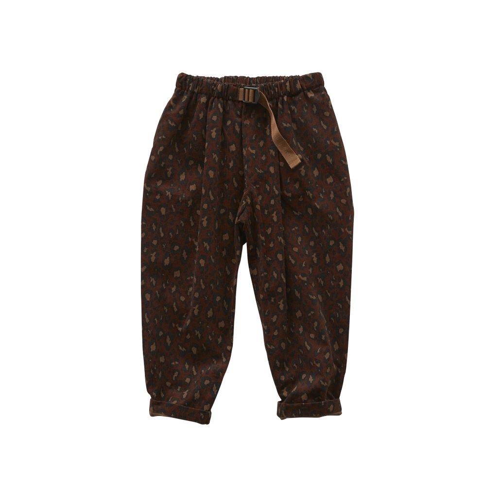 Corduroy leopard pants brown img