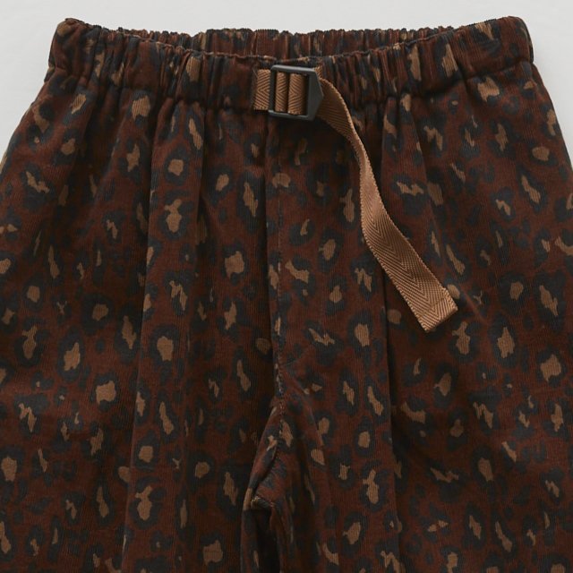 Corduroy leopard pants brown img2