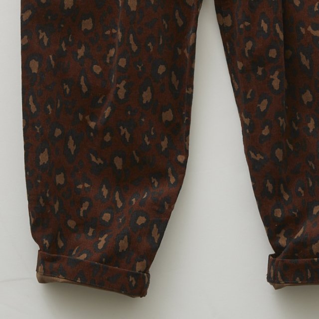 Corduroy leopard pants brown img3