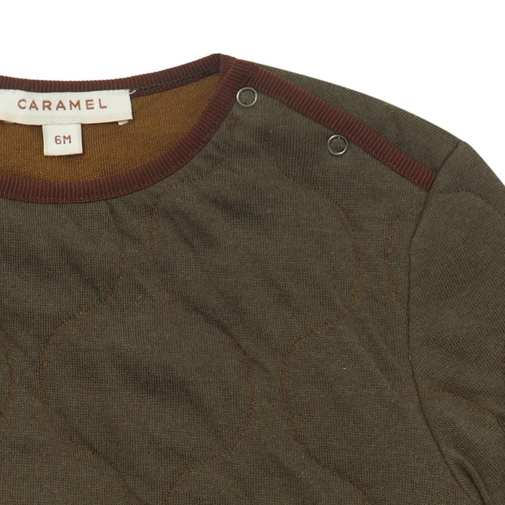 CARAMEL ベビーロンパース / Larch Baby Romper khaki