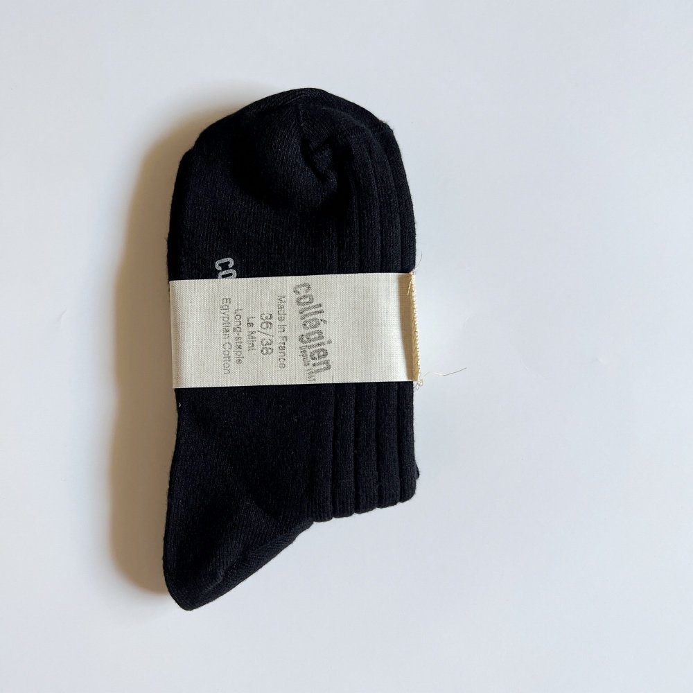 La Mini Ribbed Ankle Socks ͥ/ Noir de Charbon img1
