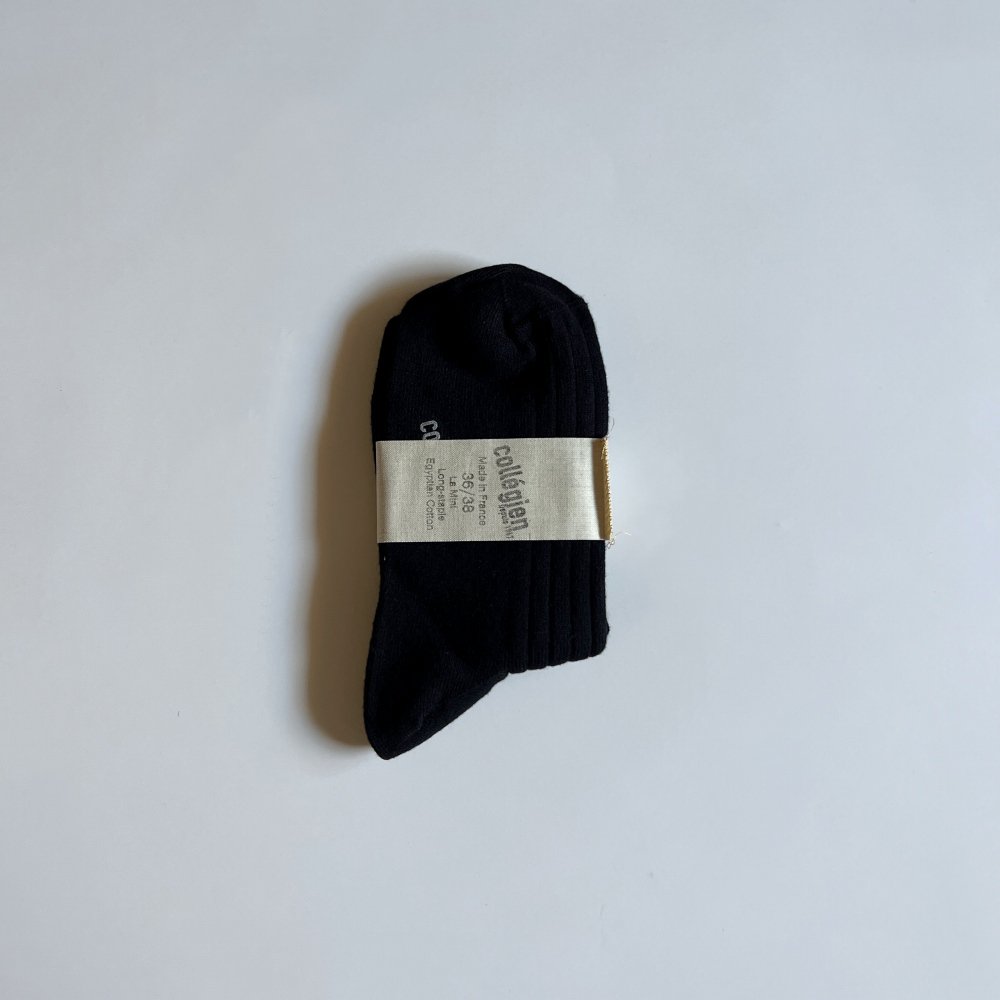 󥯥륽å La Mini Ribbed Ankle Socks ͥ/ Noir de Charbon img1