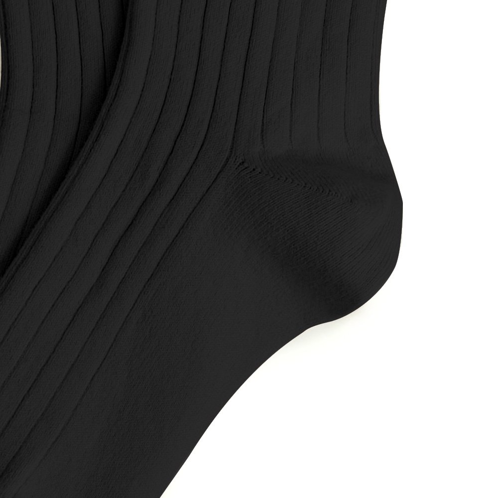 La Mini Ribbed Ankle Socks ͥ/ Noir de Charbon img4