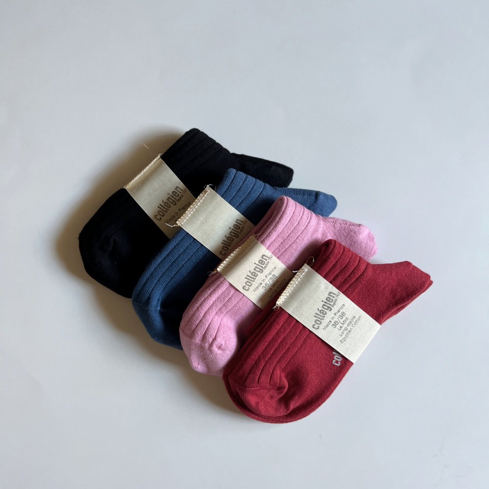 La Mini Ribbed Ankle Socks ͥ/ Noir de Charbon img6